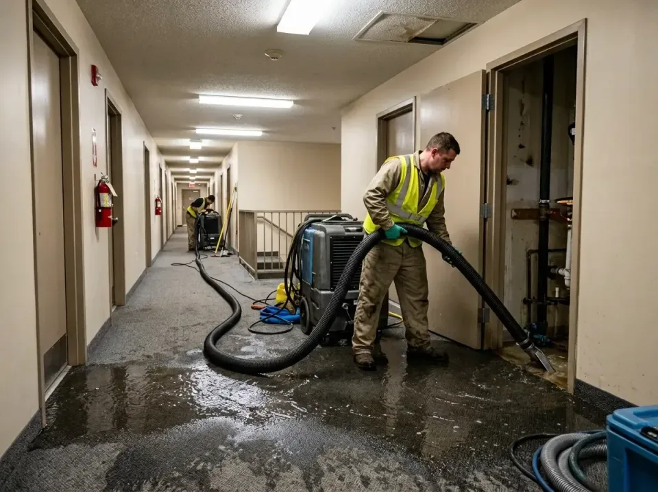multi-unit-apartment-hallway-f-005 — frequently asked questions, Emergency Burst Pipe Water Extraction & Removal in Uniontow…